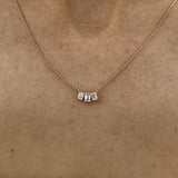 Diamond Pendant Necklace 0.5 ct Rose Gold