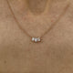 Diamond Pendant Necklace 0.5 ct Rose Gold
