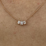 Diamond Pendant Necklace 0.5 ct Rose Gold
