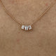 Diamond Pendant Necklace 0.5 ct Rose Gold