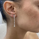 Diamond Drop Earrings 1.9 ct White Gold
