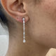 Diamond Drop Earrings 2 ct White Gold