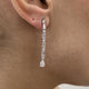 Diamond Drop Earrings 1.9 ct White Gold