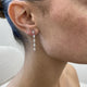 Diamond Drop Earrings 1.1 ct White Gold