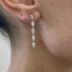 Diamond Drop Earrings 1.2 ct White Gold