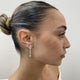 Diamond Drop Earrings 3.4 ct White Gold
