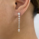 Diamond Drop Earrings 2.5 ct White Gold