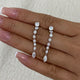 Diamond Drop Earrings 2.5 ct White Gold