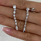 Diamond Drop Earrings 2.5 ct White Gold