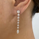 Diamond Drop Earrings 2.5 ct White Gold