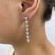 Diamond Drop Earrings 3 ct White Gold