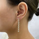 Diamond Drop Earrings 3 ct Yellow Gold