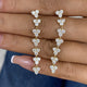 Diamond Drop Earrings 3 ct Yellow Gold
