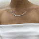 Diamond Chain Necklace 3.2 ct White Gold