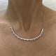 Diamond Chain Necklace 3.2 ct White Gold