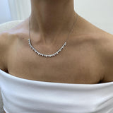 Diamond Chain Necklace 3.2 ct White Gold