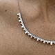 Diamond Chain Necklace 3.2 ct White Gold