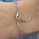 Diamond Chain Bracelet 1 ct White Gold