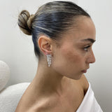 Diamond Drop Earrings 5.8 ct White Gold