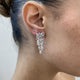 Diamond Drop Earrings 5.8 ct White Gold