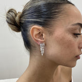 Diamond Drop Earrings 5.8 ct White Gold