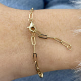 Diamond Chain Bracelet 1 ct Yellow Gold