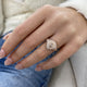 Diamond Dome Ring 1 ct Rose Gold