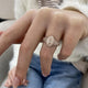 Diamond Dome Ring 1.02 Carat Rose Gold 14K
