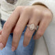 Diamond Dome Ring 1 ct Rose Gold