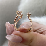 EK10070R01-R6.5 Ring 1.3 ct TCW , Solid Gold 14k