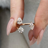 EK10070R01-R6.5 Ring 1.3 ct TCW , Solid Gold 14k
