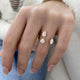 Diamond Open Ring 1.2 ct Rose Gold