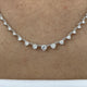 Diamond Chain Necklace 1.1 ct White Gold