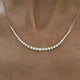 Diamond Chain Necklace 2.2 ct Yellow Gold