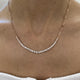 Diamond Chain Necklace 2.2 ct Rose Gold