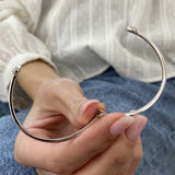 Diamond Bangle Bracelet 0.55 ct White Gold
