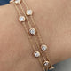 Diamond Link Bracelet 1.10 ct Rose Gold