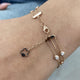 Diamond Link Bracelet 1.10 ct Rose Gold