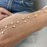 Diamond Link Bracelet 1.10 ct Rose Gold