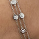 Diamond Link Bracelet 1.10 ct White Gold