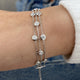 Diamond Link Bracelet 1.10 ct White Gold