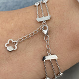 Diamond Link Bracelet 1.10 ct White Gold