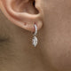 Diamond Dangle Earrings 0.7 ct White Gold