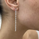 Diamond Drop Earrings 2.4 ct White Gold