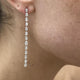 Diamond Drop Earrings 2.4 ct White Gold