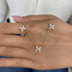 Diamond Pendant Necklace 0.8 ct Yellow Gold