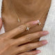 Diamond Pendant Necklace 0.8 ct Yellow Gold