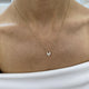 Diamond Pendant Necklace 0.4 ct Yellow Gold