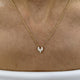 Diamond Pendant Necklace 0.4 ct Yellow Gold