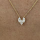 Diamond Pendant Necklace 0.4 ct Yellow Gold